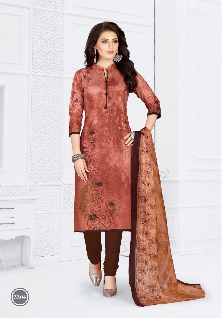 Cotton Pluse Tara 33 Fancy Designer Regular Wear Cotton Printed Dress Material